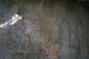 Pintures rupestres del Mas d'en Carles. Rojals, Montblanc, Muntanyes de Prades